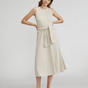 🆕 EVERLANE The Blue Organic Cotton Waffle Tank Dress